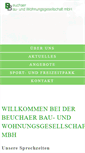 Mobile Screenshot of beuchaer-bwg.de