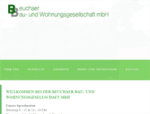 Tablet Screenshot of beuchaer-bwg.de